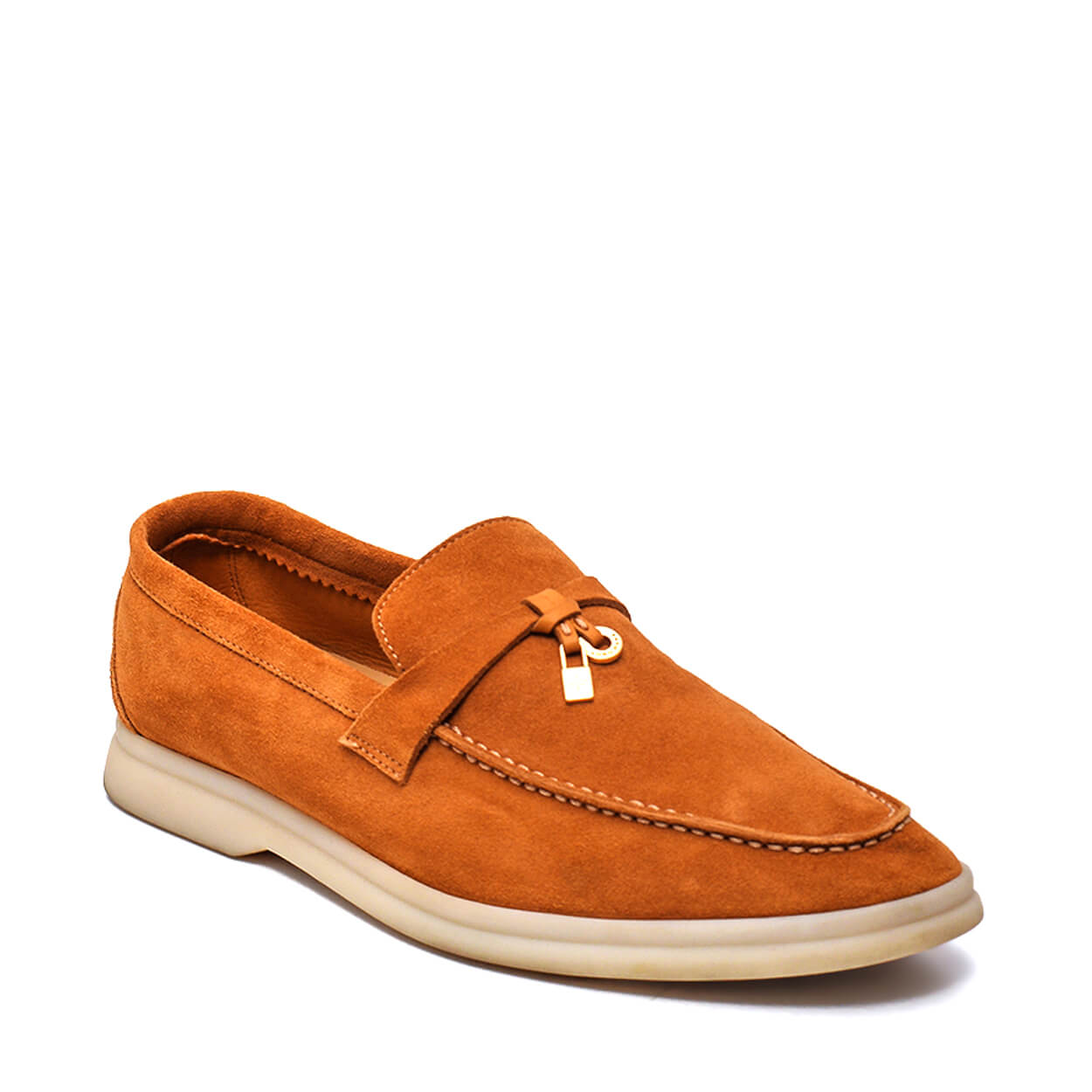 Loro Piana - Tabac Suede Summer Charms Walk Loafer